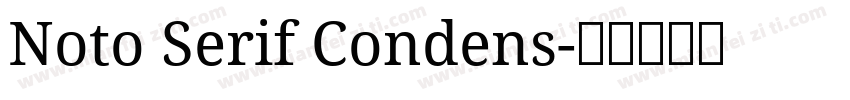 Noto Serif Condens字体转换